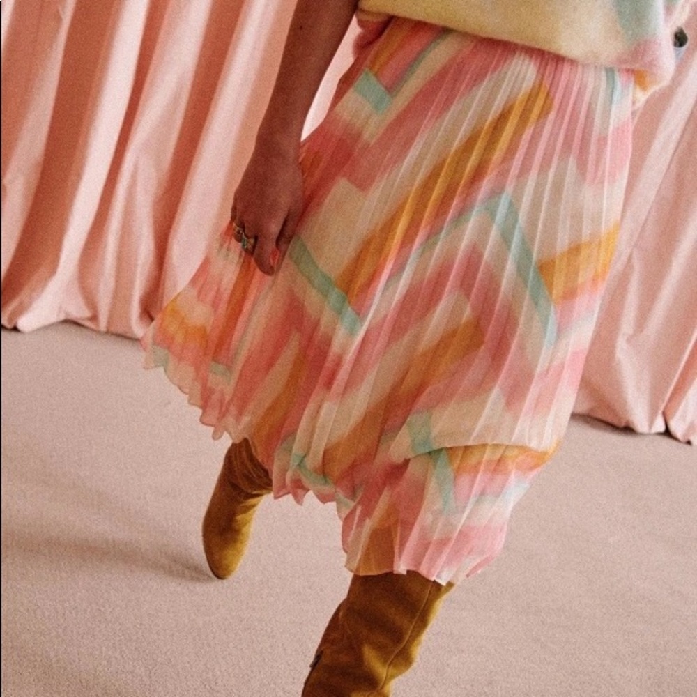 Sezane Multicolored Dino Skirt